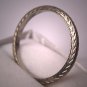 Vintage Wedding Ring Eternity Band 18K White Gold Art Deco