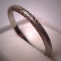 Vintage Wedding Ring Eternity Band 18K White Gold Art Deco