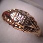 Antique Diamond Wedding Ring Victorian Vintage Gold