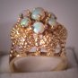 Antique Estate Australian Opal Ring Vintage Retro Deco Style