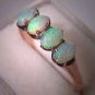 Antique Australian Opal Ring Victorian Wedding