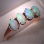 Antique Australian Opal Ring Victorian Wedding