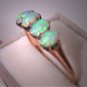 Antique Australian Opal Ring Victorian Wedding