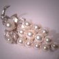 Antique Pearl Brooch Akoya Vintage Pin Designer Signed