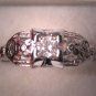 Antique Diamond Wedding Ring Vintage 18K White Gold Art Deco