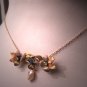 Rare Antique Diamond Necklace Enamel Pearl Gold Art Nouveau