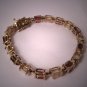 Estate Garnet Opal Bracelet Tennis Vintage Eternity 18K