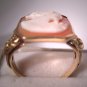 Antique Cameo Ring Vintage Art Nouveau Gold
