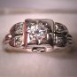 Antique Diamond Wedding Ring Art Deco