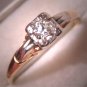 Antique Diamond Wedding Ring Vintage Art Deco