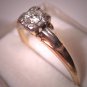 Antique Diamond Wedding Ring Vintage Art Deco