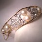 Antique Pearl Diamond Platinum Bracelet Vintage