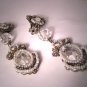 Incredible Long Vintage Designer Signed Beaded Earrings