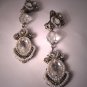 Incredible Long Vintage Designer Signed Beaded Earrings