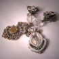 Incredible Long Vintage Designer Signed Beaded Earrings