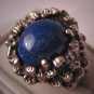 Estate Lapis Ring Vintage Retro Setting