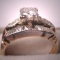 Antique Diamond Wedding Set Vintage Art Deco