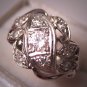 Antique Diamond Wedding Ring Vintage Art Deco