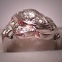 Antique Diamond Wedding Ring Vintage Art Deco
