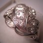 Antique Diamond Wedding Ring Vintage Art Deco