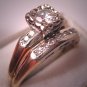 Antique Diamond Wedding Ring Set Vintage