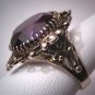 Regal Antique Amethyst Seed Pearl Ring Victorian Gold