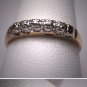 Antique Diamond Wedding Ring Band Vintage Art Deco Gold