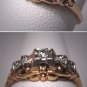 Antique Wedding Ring Vintage Diamond Palladium Art Deco