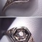 Antique Diamond Wedding Ring Vintage Art Deco White Gld