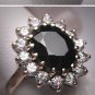 Vintage Sapphire Wedding Ring Princess Di Era Royal 9ct