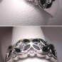 Vintage Sapphire Diamond Wedding Ring Band Deco W. Gold