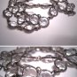 Antique Crystal Pools of Light Necklace Silver Art Deco