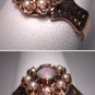 Antique Opal Ring Vintage Victorian Pearl Wedding Band