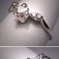 Antique Diamond Wedding Ring Vintage Art Deco Heart W.G