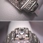 Antique Diamond Wedding Ring Vintage Deco Engagement