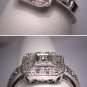 Vintage Diamond Wedding Ring Art Deco Style White Gold
