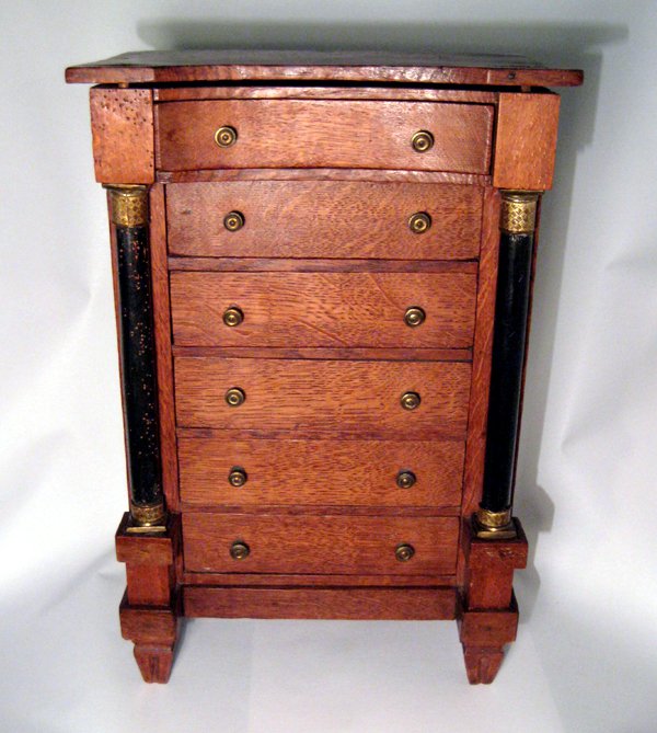 Antique Salesman Sample Oak Dresser American 1800s Box