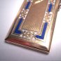 Antique Gold Enameled Locket Victorian Art Deco Pendant
