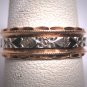 Antique Heart Floral Wedding Ring Band Eternity Art Deco 1930 14K 6.5