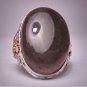 Antique Victorian Smokey Quartz Ring Gold Floral Art Deco 1900