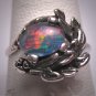 Antique Australian Opal Ring Vintage Retro Art Deco Wedding Estate