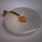 Vintage Australian Opal Jade Pendant for Necklace Gold Silver