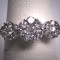 Vintage Diamond Wedding Ring One Carat Band White Gold Retro Art Deco