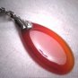 Antique Art Deco Carnelian Necklace Sterling Silver 1920 Retro Pendant