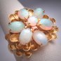 Antique Vintage Australian Opal Ring Gold Retro Art Deco Wedding 1950