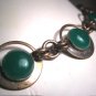 Rare Antique Necklace Art Deco Vintage Czech Jade Green Glass 1920 -30