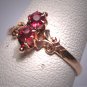 Antique Ruby Wedding Ring Victorian Ornate Gold Vintage c.1900