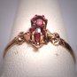 Antique Ruby Wedding Ring Victorian Ornate Gold Vintage c.1900
