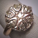 Antique Diamond Wedding Ring Band Victorian Mine Single Cut 1900s