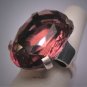 Antique Amethyst French Paste Ring Art Deco Retro 1920